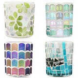 Fashionable Glass Carved Candle Holder Tealight Candle Wedding Party Birthday Romantic Dinner Home Table Decoration Gift Crafts