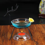 Deer Transparent Glass Incense Burners Sweet Lamp Large Capacity Essential Oil Fragrance Furnace Scented Candle