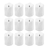 ABEDOE 12pcs Flameless LED Candle Flicker Light Lamp Decoration Electric Battery-powered Candles Yellow Tea Light Party Wedding
