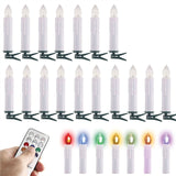 RGB Birthday Christmas Wedding Tree LED Candle Light & 12 Key Remote Control