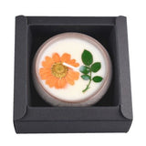 Dry flower scented candles soybean wax oil incense candle smoke-free