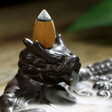 Incense Censer Dragon Shape Scented Classic Joss Stick Holder Ceramics Handmade Retro Incense Burner Drop Shipping