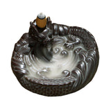 Incense Censer Dragon Shape Scented Classic Joss Stick Holder Ceramics Handmade Retro Incense Burner Drop Shipping