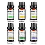 KBAYBO essential oils for aromatherapy diffusers	lavender tea tree lemongrass tea tree rosemary Orange oil