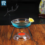 Deer Transparent Glass Incense Burners Sweet Lamp Large Capacity Essential Oil Fragrance Furnace Scented Candle