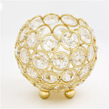 8cm Candle Holder Crystal Ball Candlestick Home Decoration Party Wedding Ornament Candelabrum E2S