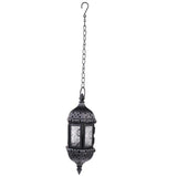 Classic Moroccan Style Tealight Candle Holders Glass Metal Hanging Lantern Candle Stand for Wedding Home Garden Decoration
