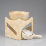 Ceramic Fragrance Oil Burners Lavender Aromatherapy Scent Candle Essential Gift E $