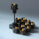 Plated Tearing Electronic Candle Light Led Creative Holiday Candle Halloween Christmas Decoration Candle Flickering Flameles