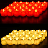 Plastic Battery Powered LED Candle Light Flameless Tealight Festival Wedding Decor