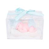 New 1PC Blue Pink Color Baby Dress Full Moon Cake Smoke-Free Flameless Candles For Holiday Wedding Birthday Party Supplies Gift