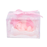 New 1PC Blue Pink Color Baby Dress Full Moon Cake Smoke-Free Flameless Candles For Holiday Wedding Birthday Party Supplies Gift