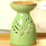 Ceramic Fragrance Oil Burners Lavender Aromatherapy Scent Candle Essential Candle Essential Gift 3 Color Incense Burner E $