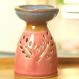 Ceramic Fragrance Oil Burners Lavender Aromatherapy Scent Candle Essential Candle Essential Gift 3 Color Incense Burner E $