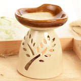 Ceramic Fragrance Oil Burners Lavender Aromatherapy Scent Candle Essential Candle Essential Gift 3 Color Incense Burner E $