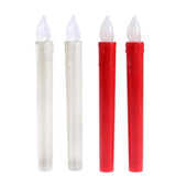 2pcs Flameless LED Candle Set Party Birthday Wedding Flicker Candles Light Small Battery Operated LED Candle Lights for Dinner