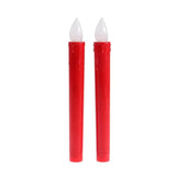 2pcs Flameless LED Candle Set Party Birthday Wedding Flicker Candles Light Small Battery Operated LED Candle Lights for Dinner