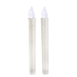2pcs Flameless LED Candle Set Party Birthday Wedding Flicker Candles Light Small Battery Operated LED Candle Lights for Dinner